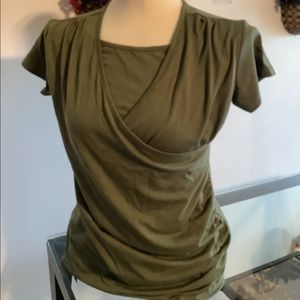 Women green top!